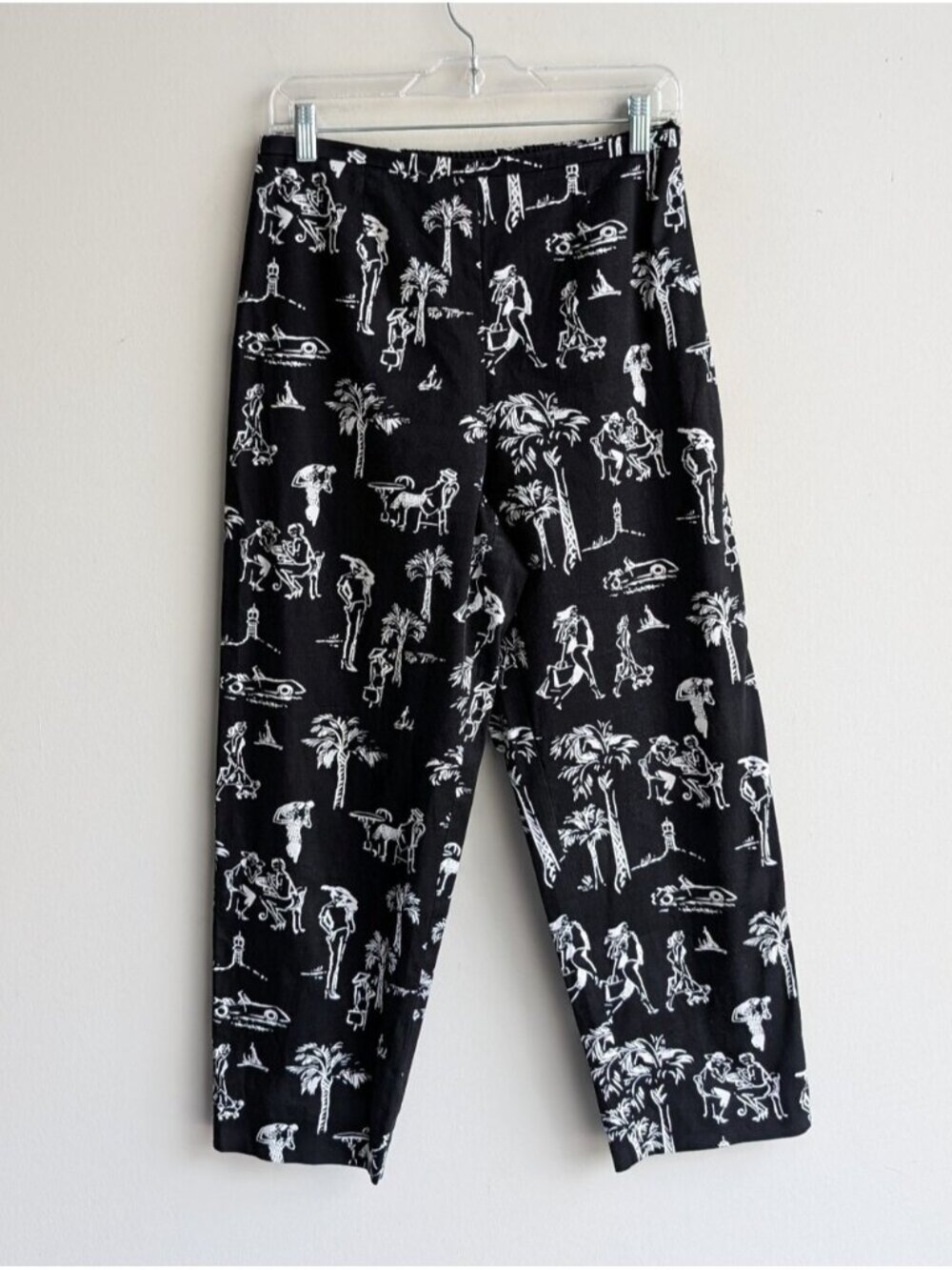 Nancy Bolen Black & White Print Pants